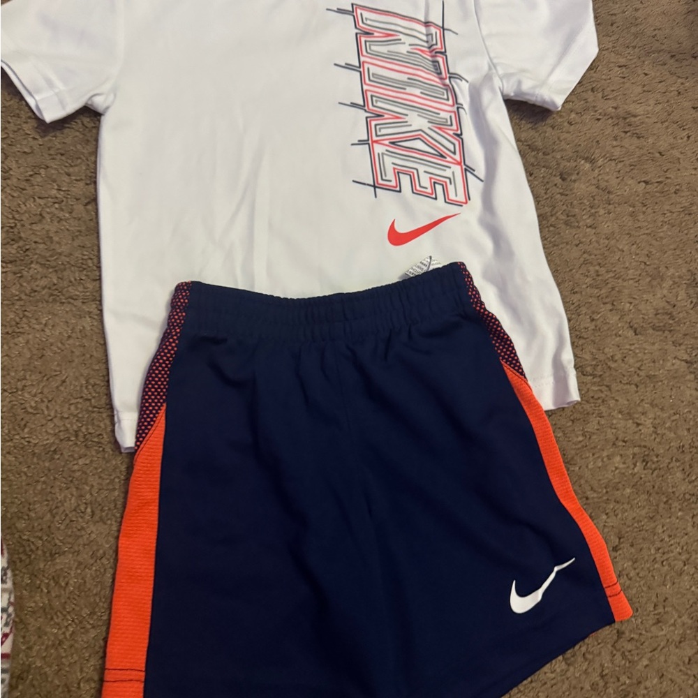Nike White Dri-Fit Shirt and shirt set